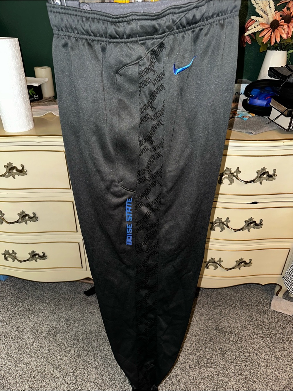 Boise State Nike Grey Athletic Track Pants
